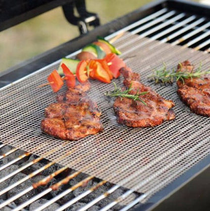 Mesh Grill Mat – Tappetino a Rete Antiaderente per Cotture su Griglia