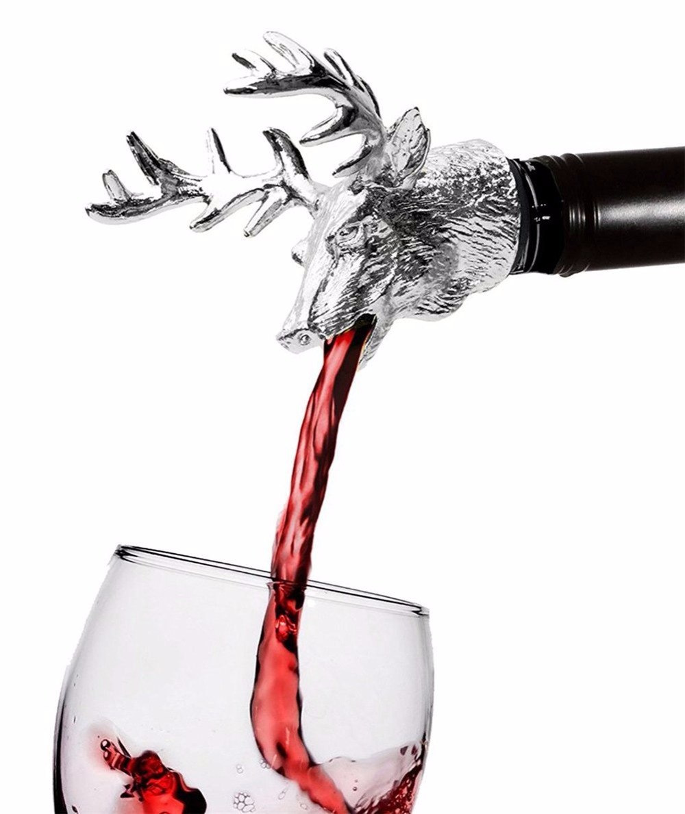 Deer Head Aerator – Versatore e Tappo Vino Testa di Cervo