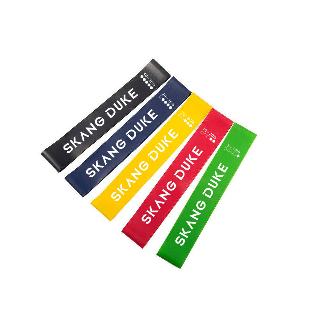 Rainbow Bands – Set 5 Fasce Elastiche Yoga a Resistenza Graduata