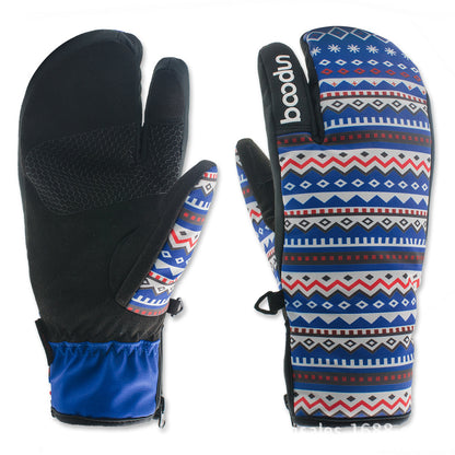 Trident Grip – Guanti da Sci a Tre Dita (Moffole Tecniche) (S-L)
