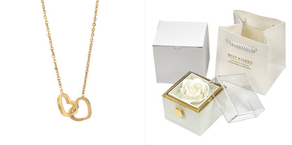 Gift Box with Jewel embellished with an eternal rose