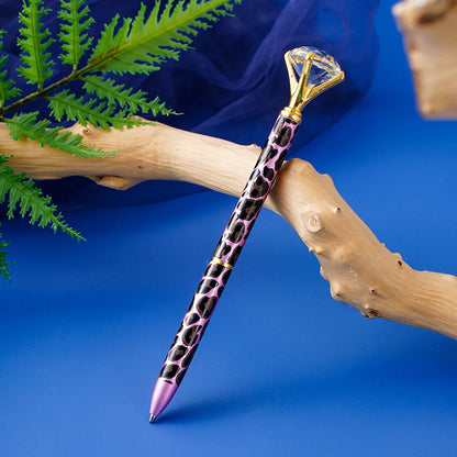 Penna Leopard-Diamond in Metallo