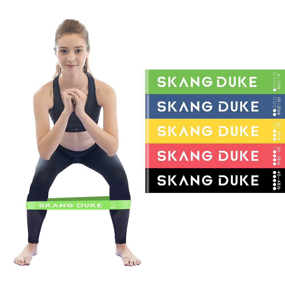 Rainbow Bands – Set 5 Fasce Elastiche Yoga a Resistenza Graduata