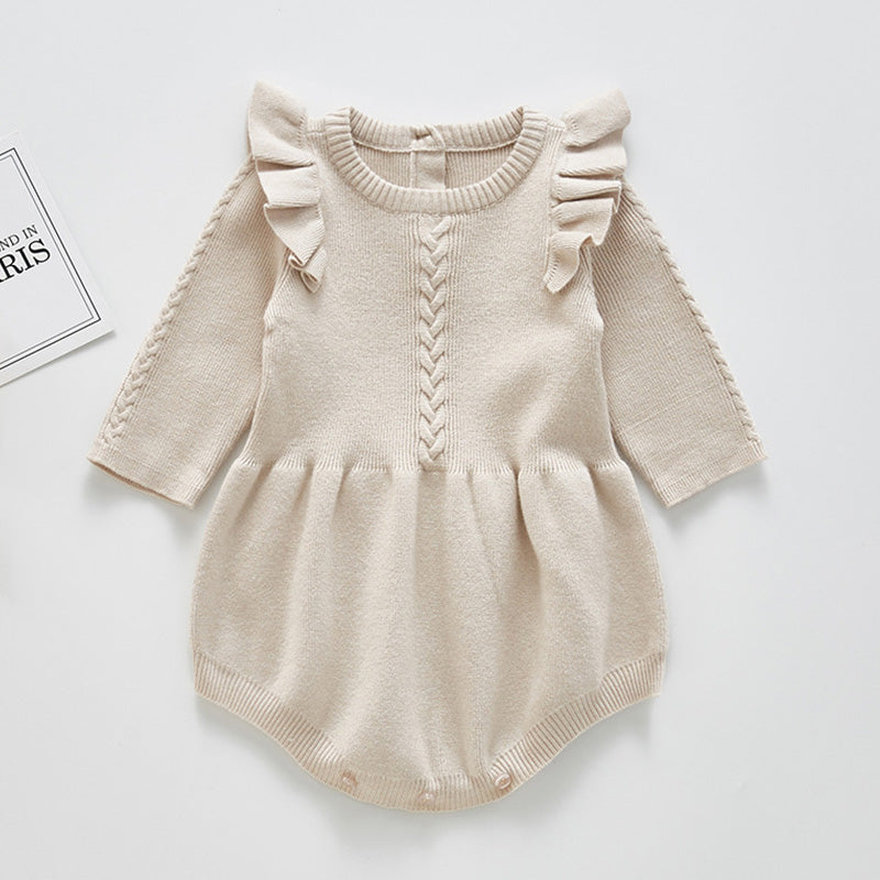 Preppy Girl – Body in Cotone Effetto Finto Maglioncino (6-9 mesi, 9-12 mesi, 12-18 mesi, 24-36 mesi)