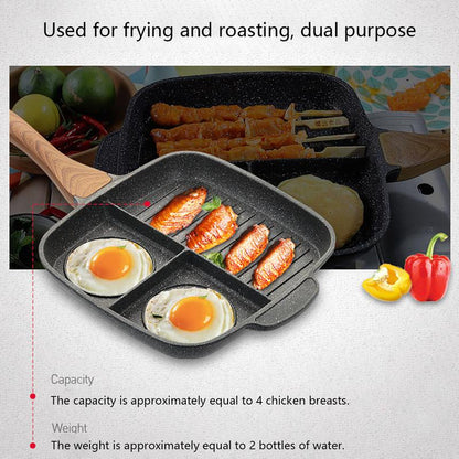 Maifan Stone Steak Pan – Padella Professionale Antiaderente per Bistecche e Uova