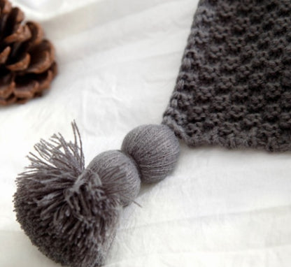 Coperta Nordica a Maglia con Frange
