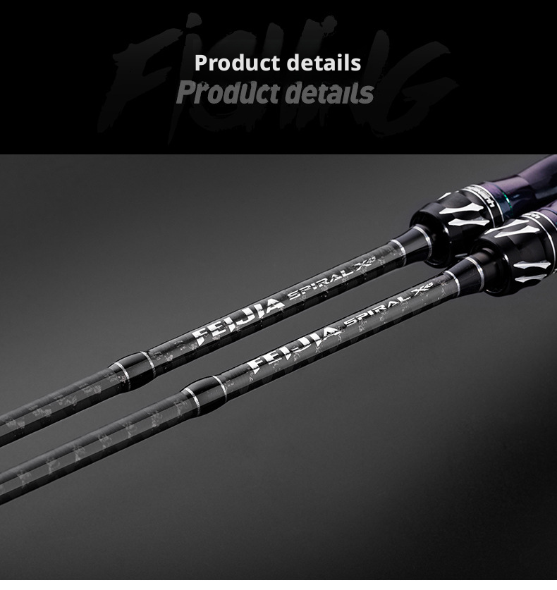 Canna da Pesca Yumingbu Spiral X Spinning/Casting 1.98m, 2.13m, 2.28m