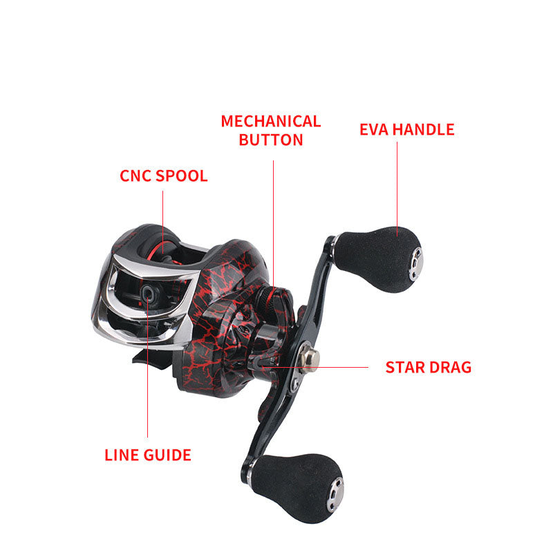 Mulinello Baitcasting con Freno Magnetico