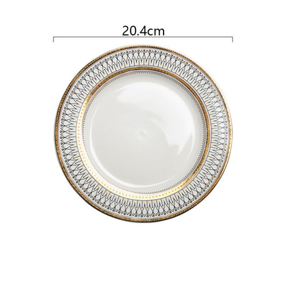 Piatto Luxury European Style - Dettagli Oro