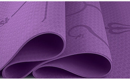 Guided Balance – Tappetino Yoga in TPE con Linee di Posizione