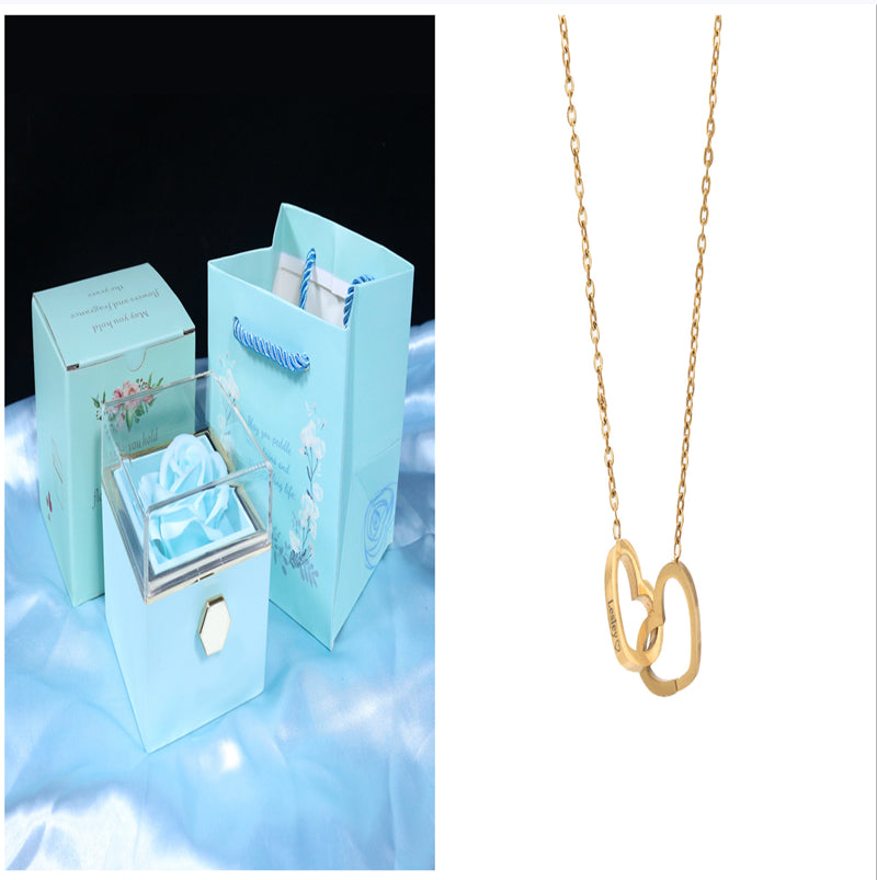 Gift Box with Jewel embellished with an eternal rose