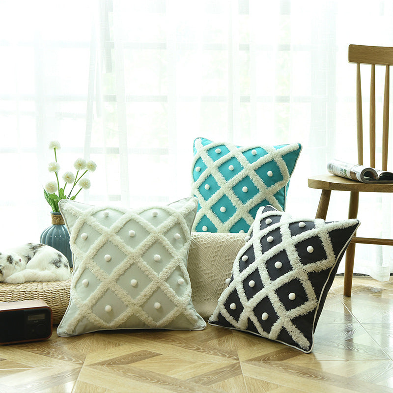 Cuscino di Design Moroccan Ball Tufted
