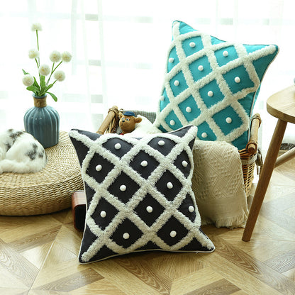 Cuscino di Design Moroccan Ball Tufted