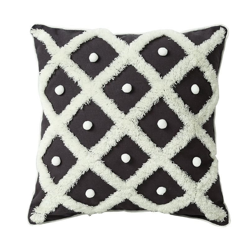 Cuscino di Design Moroccan Ball Tufted