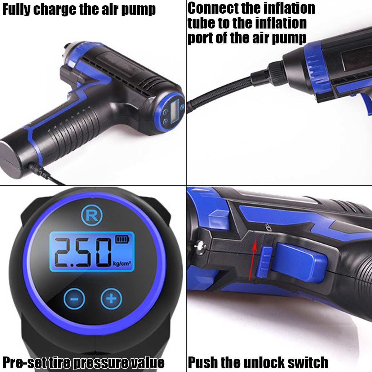 Mini Compressore Portatile Wireless (Auto & Moto)
