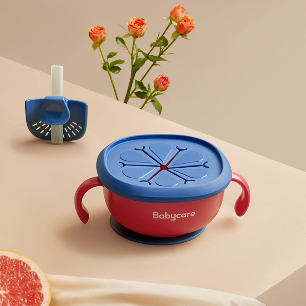 Babycare 3-in-1 – Ciotola con Cannuccia e Ventosa