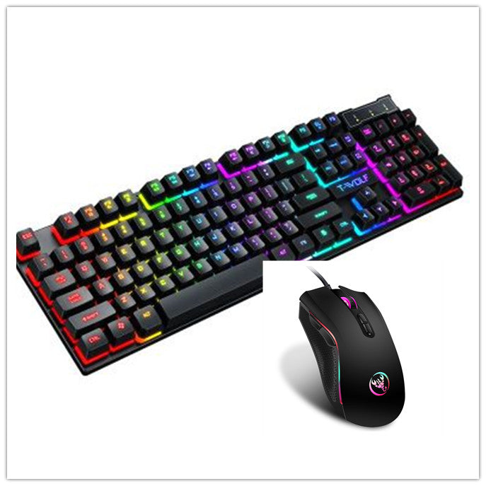 Combo TechGlide: Set Gaming Tastiera LED & Mouse RGB