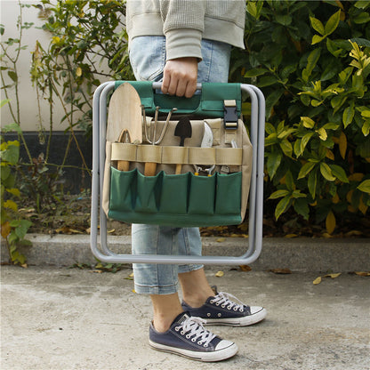 Sgabello da Giardinaggio con Borsa