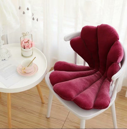 Luxury Velvet Shell Seat – Cuscino per Sedia a Conchiglia in Velluto