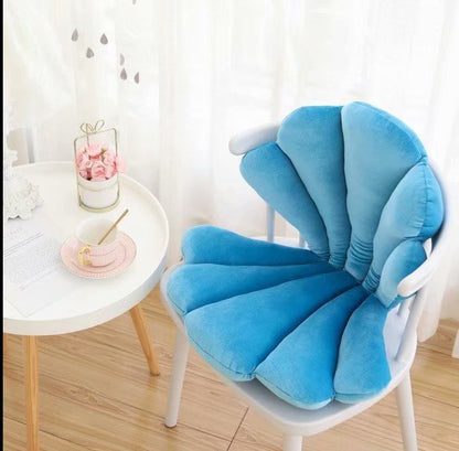 Luxury Velvet Shell Seat – Cuscino per Sedia a Conchiglia in Velluto