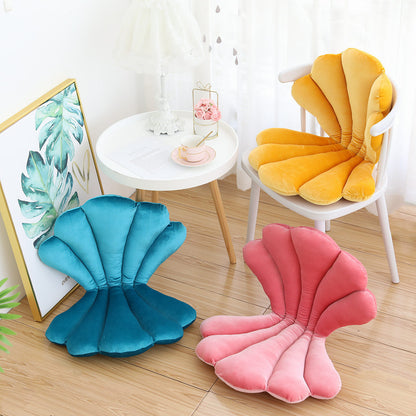Luxury Velvet Shell Seat – Cuscino per Sedia a Conchiglia in Velluto
