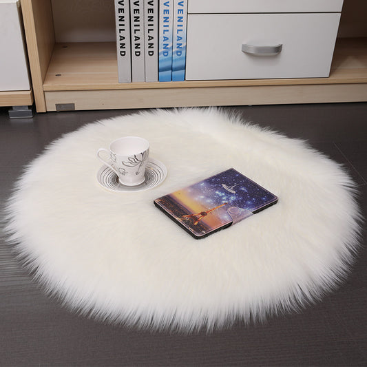 Soft-Cloud Round Rug – Tappeto Rotondo in Lana a Pelo Morbido per Camera