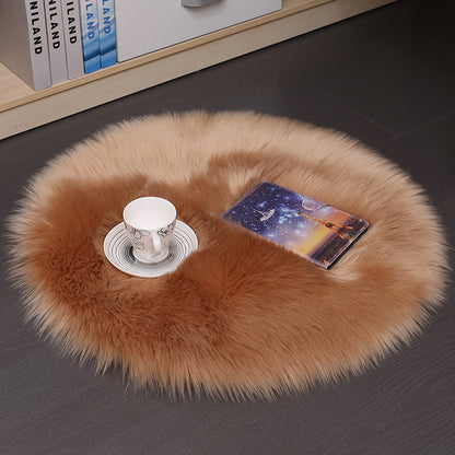 Soft-Cloud Round Rug – Tappeto Rotondo in Lana a Pelo Morbido per Camera