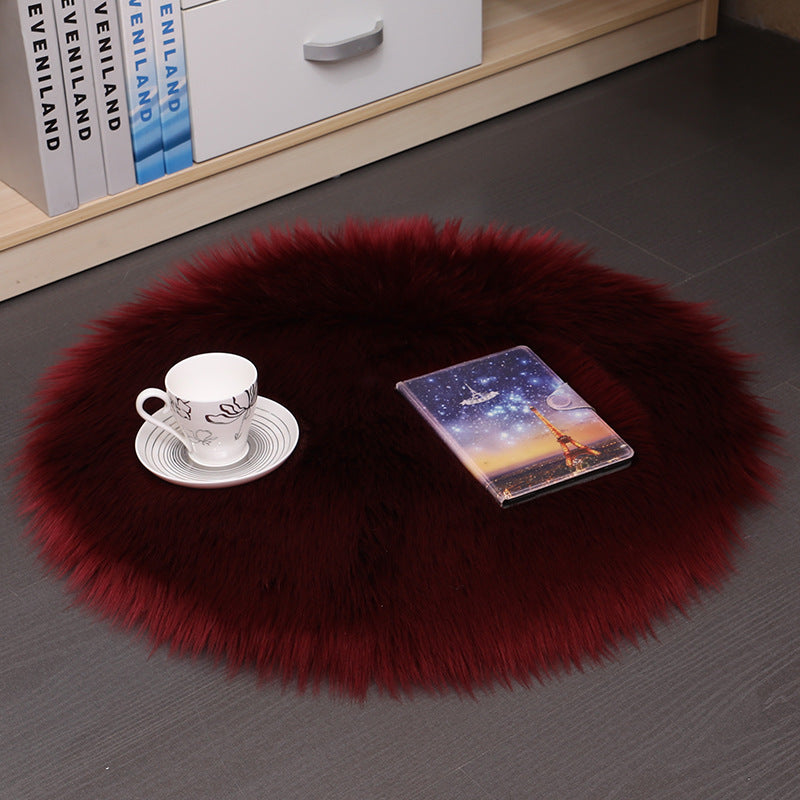 Soft-Cloud Round Rug – Tappeto Rotondo in Lana a Pelo Morbido per Camera