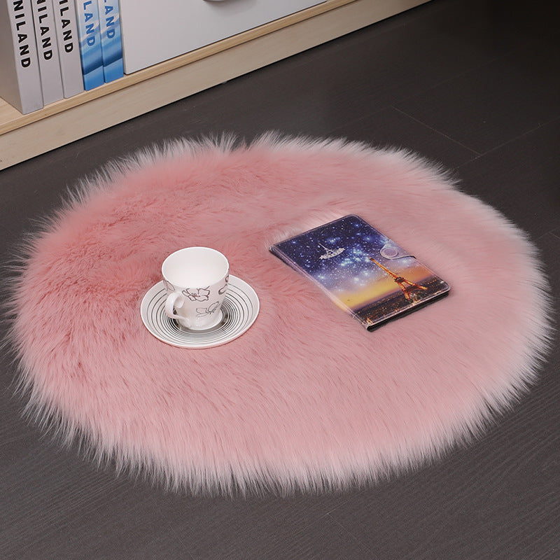 Soft-Cloud Round Rug – Tappeto Rotondo in Lana a Pelo Morbido per Camera