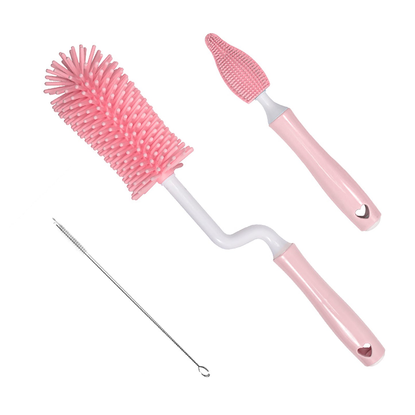Sparkle Bottle - Set Spazzole in Silicone per Biberon e Cannucce