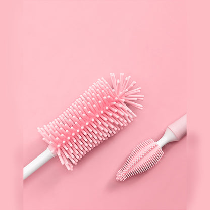 Sparkle Bottle - Set Spazzole in Silicone per Biberon e Cannucce