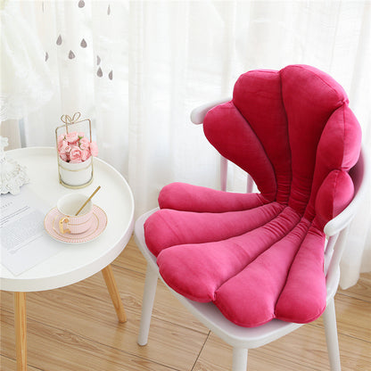 Luxury Velvet Shell Seat – Cuscino per Sedia a Conchiglia in Velluto