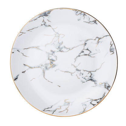 White Marble Aura – Tazza in Ceramica Effetto Marmo