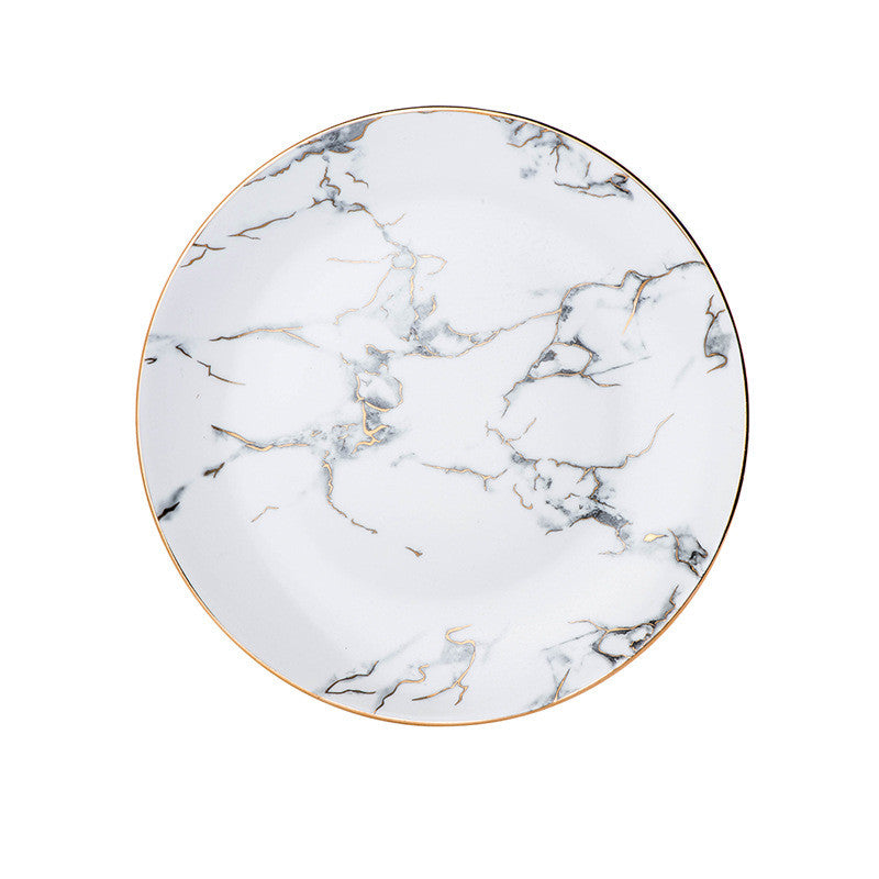 White Marble Aura – Tazza in Ceramica Effetto Marmo