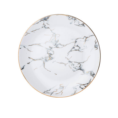 White Marble Aura – Tazza in Ceramica Effetto Marmo