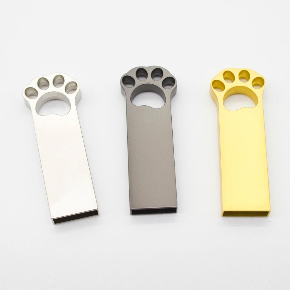 Chiavetta USB Cat Paw in Metallo - Waterproof & Creative Design