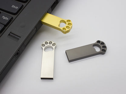 Chiavetta USB Cat Paw in Metallo - Waterproof & Creative Design