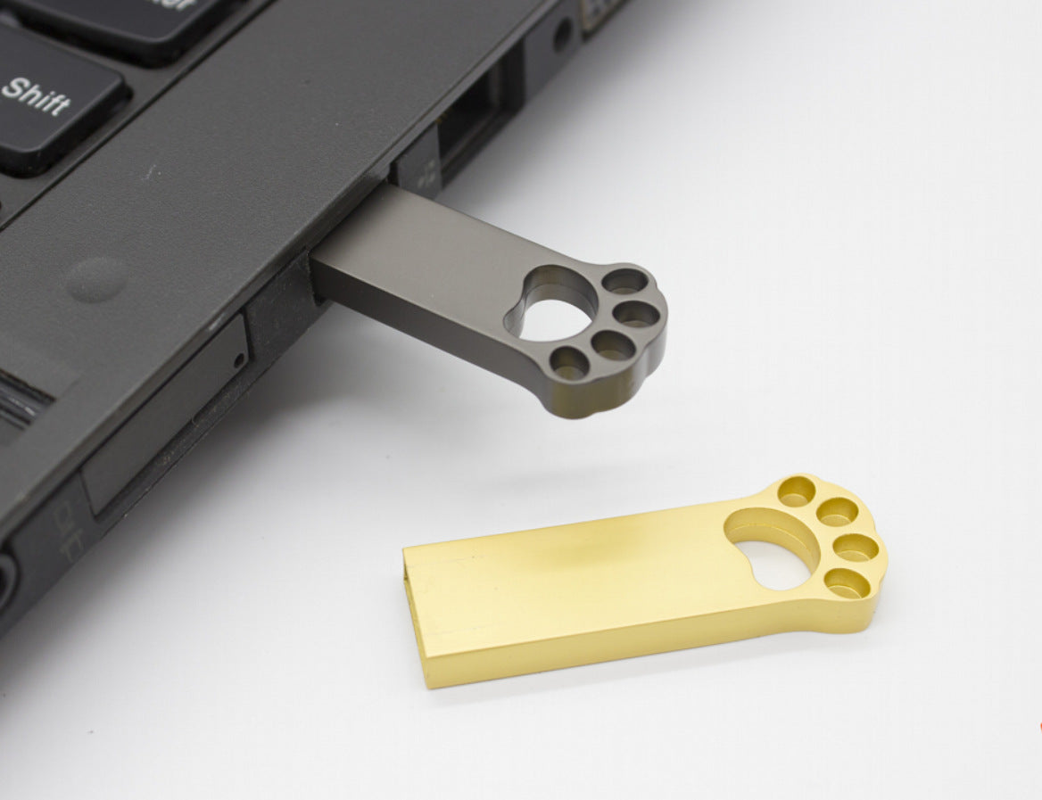 Chiavetta USB Cat Paw in Metallo - Waterproof & Creative Design