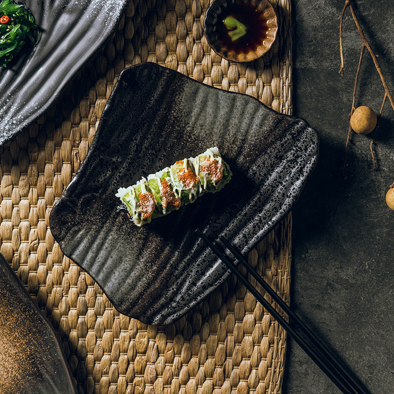 Nile Kuro - Piatto Sushi in Ceramica Artigianale