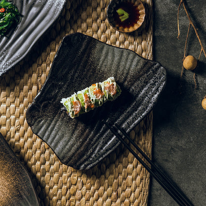 Nile Kuro - Piatto Sushi in Ceramica Artigianale