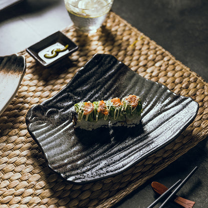 Nile Kuro - Piatto Sushi in Ceramica Artigianale