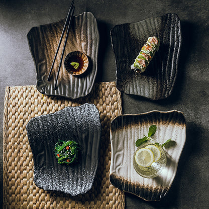 Nile Kuro - Piatto Sushi in Ceramica Artigianale