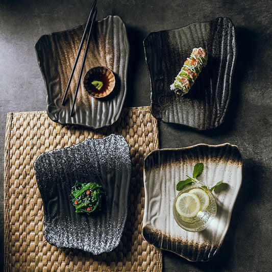Nile Kuro - Piatto Sushi in Ceramica Artigianale