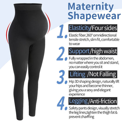 High-Rise Comfort – Leggings Premaman a Vita Alta Modellanti (S-L)