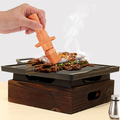 Seoul Style Smoke-Free – Piastra Grill in Stile Coreano con Supporto in Legno