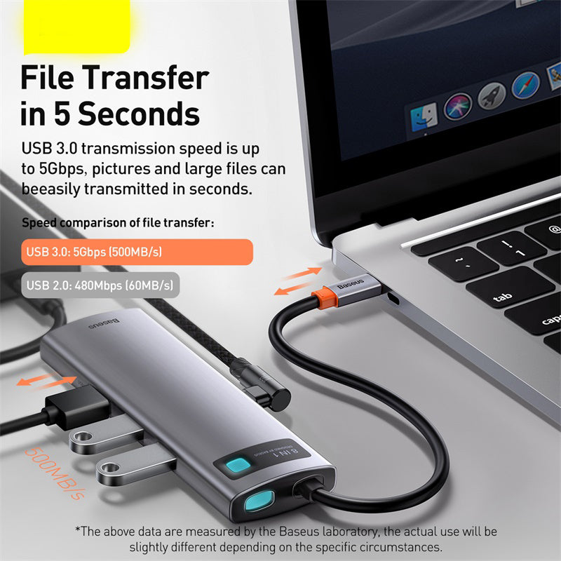 Hub Metal Shimmer - USB-C a 4K HD & Multi-Porta