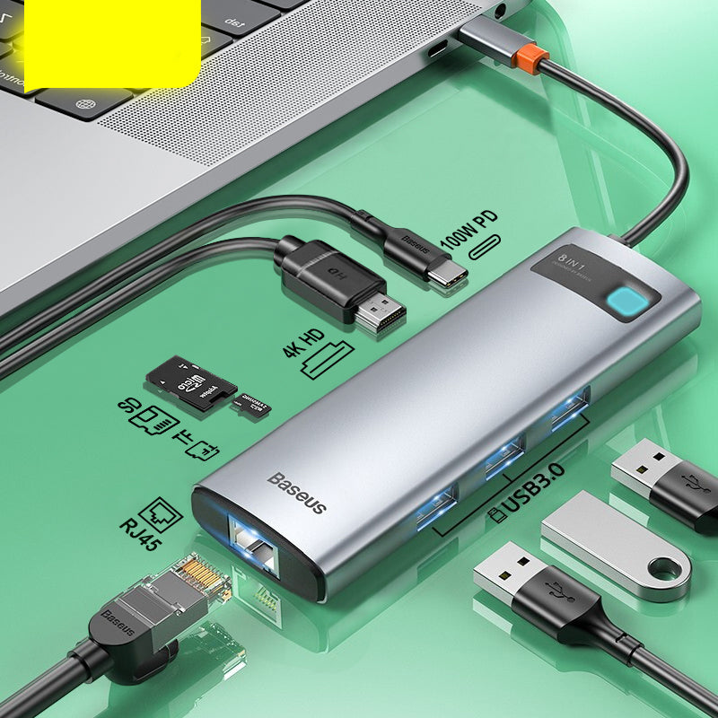 Hub Metal Shimmer - USB-C a 4K HD & Multi-Porta