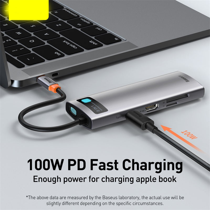 Hub Metal Shimmer - USB-C a 4K HD & Multi-Porta