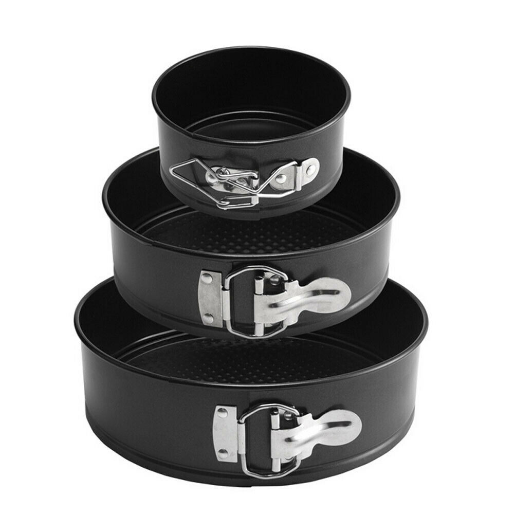 Tiered Springform Set – Tris di Stampi Rotondi a Cerniera per Torte