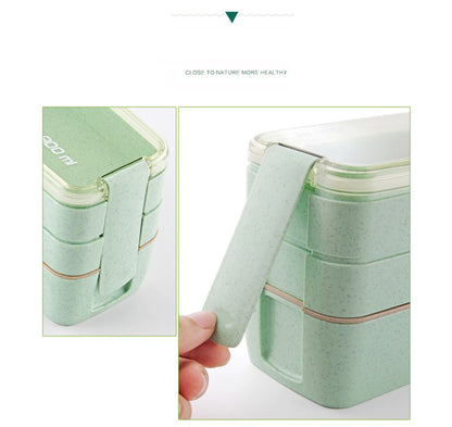 Lunch Box Eco 3-Layer in Fibra di Grano